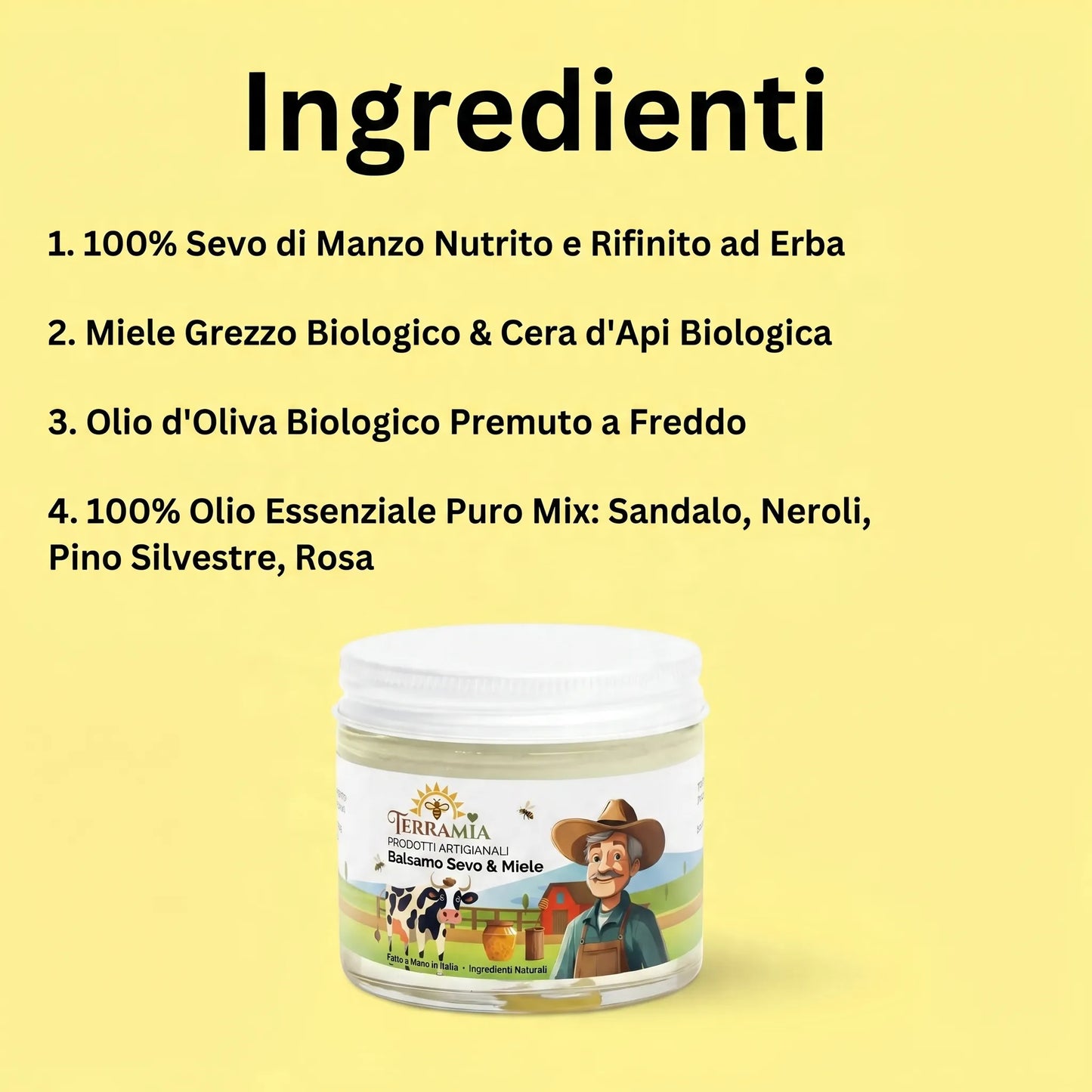 Balsamo Senza Profumo al Sego Grass-Fed · 60ml