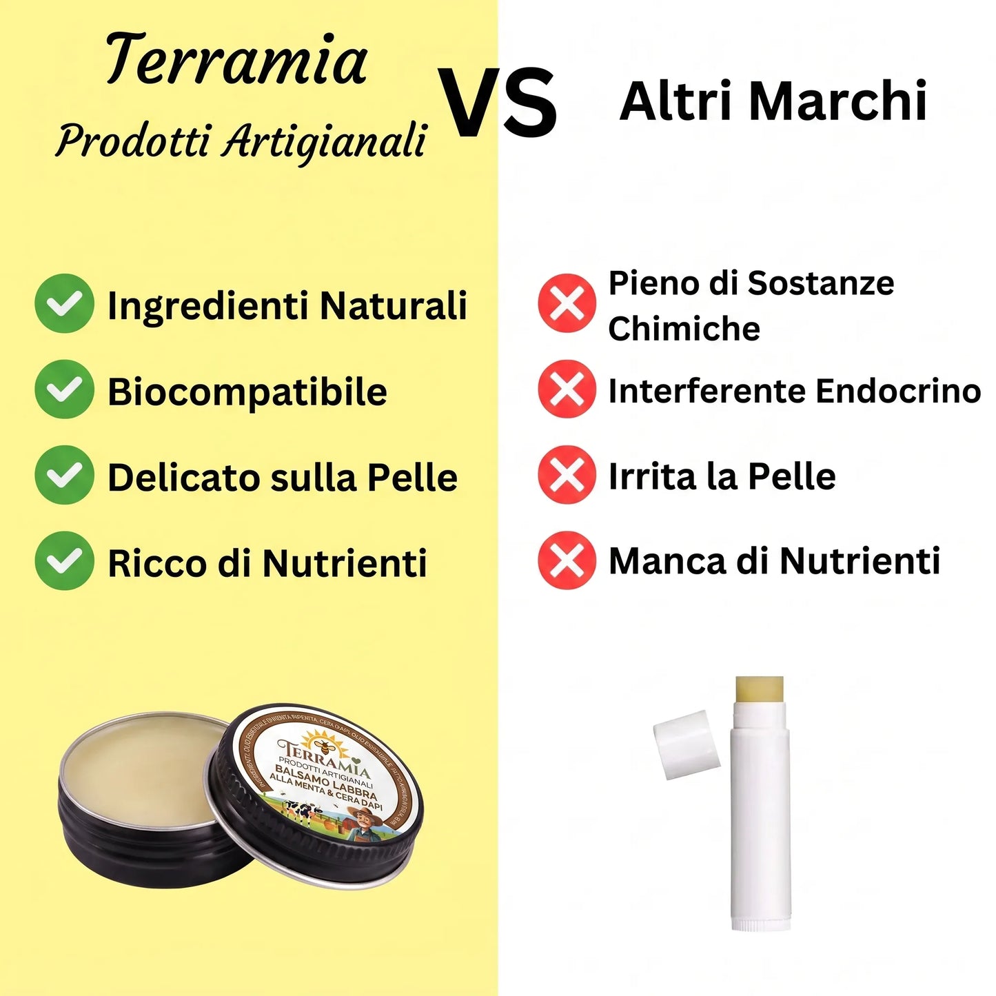 VENERE — Balsamo Labbra alla Menta & Cera d'Api · 15ml