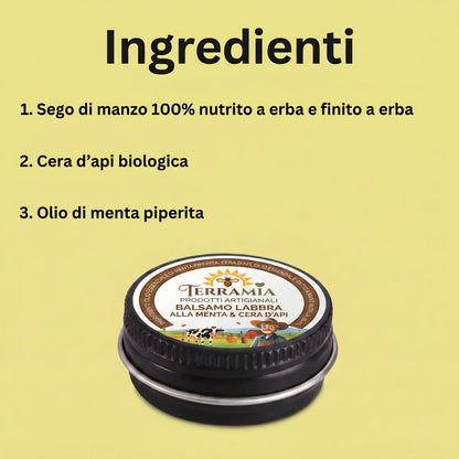 VENERE — Balsamo Labbra alla Menta & Cera d'Api · 15ml