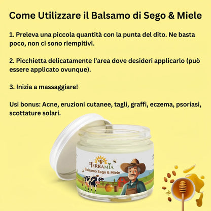 AUREA — Balsamo Nutriente al Miele Crudo & Sego · 60ml