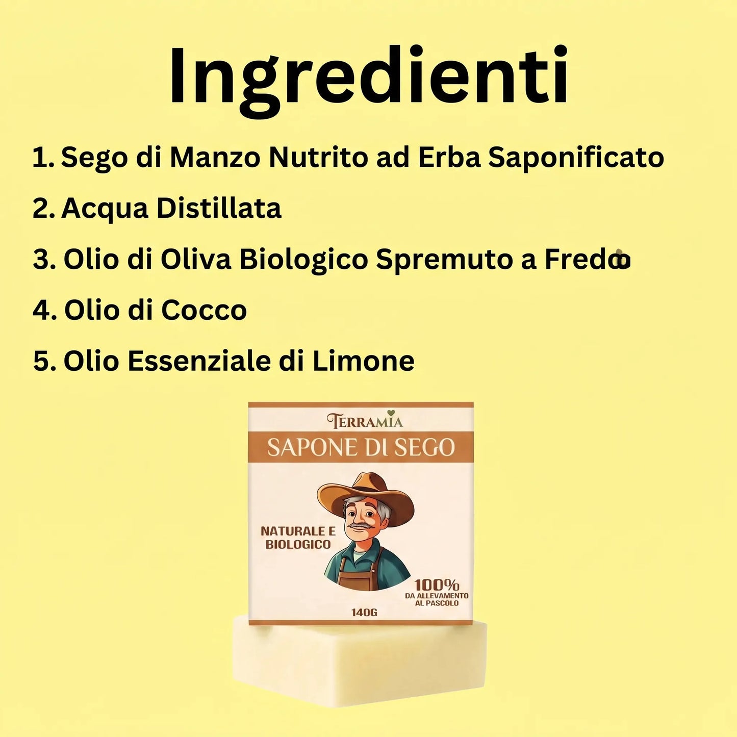 RITUALE — Sapone Artigianale al Miele e Olio d'Oliva · 150g
